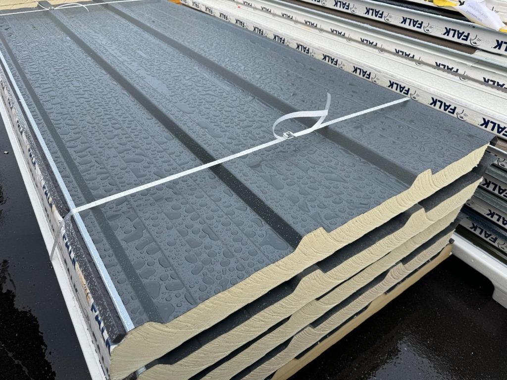 B-keus Dakpanelen 60mm Antraciet Staal/Staal, Doe-het-zelf en Verbouw, Platen en Panelen, Ophalen, Nieuw, Overige materialen, 50 tot 100 mm