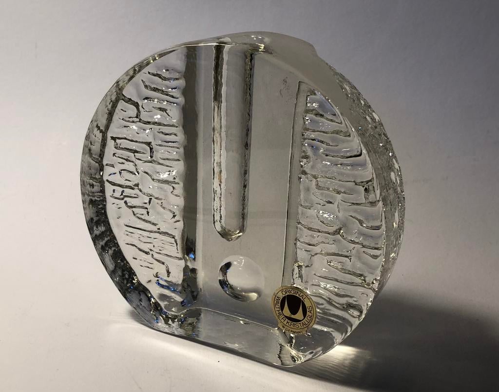 Walther glas solifleur van kristalglas, Overige kleuren, Ophalen of Verzenden, Minder dan 50 cm, Glas