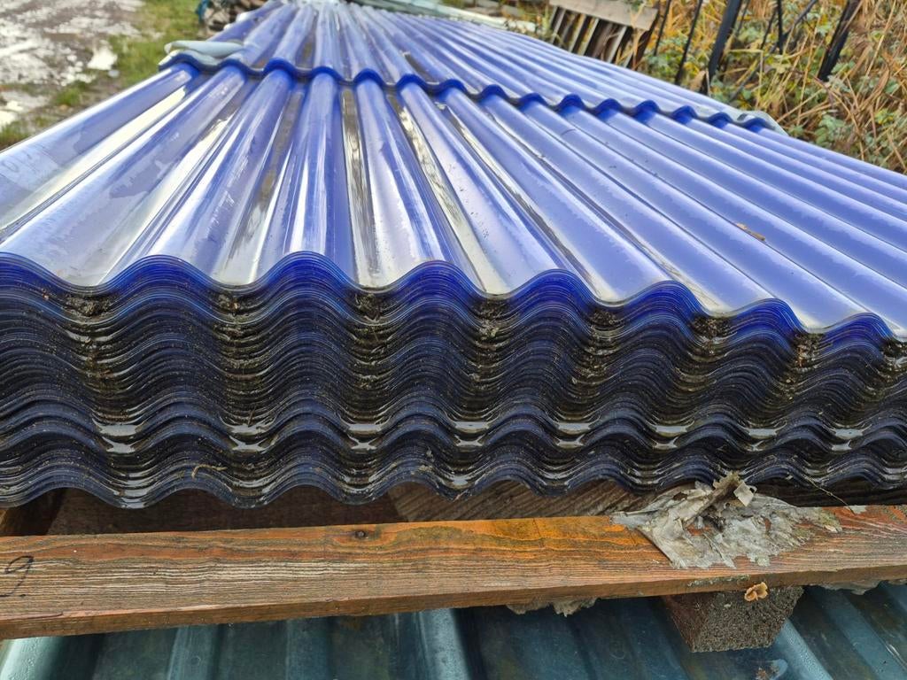 112x395cm Golfplaten lichtdoorlatend €6 per m2 AANBIEDING!, Ophalen, Overige materialen, Overige kleuren, .
