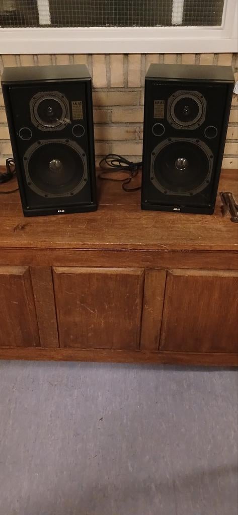 AKAI Speakers - Vintage Stereo Speakers SR-H459 €40,00, Ophalen, Gebruikt, 60 tot 120 watt, Overige merken