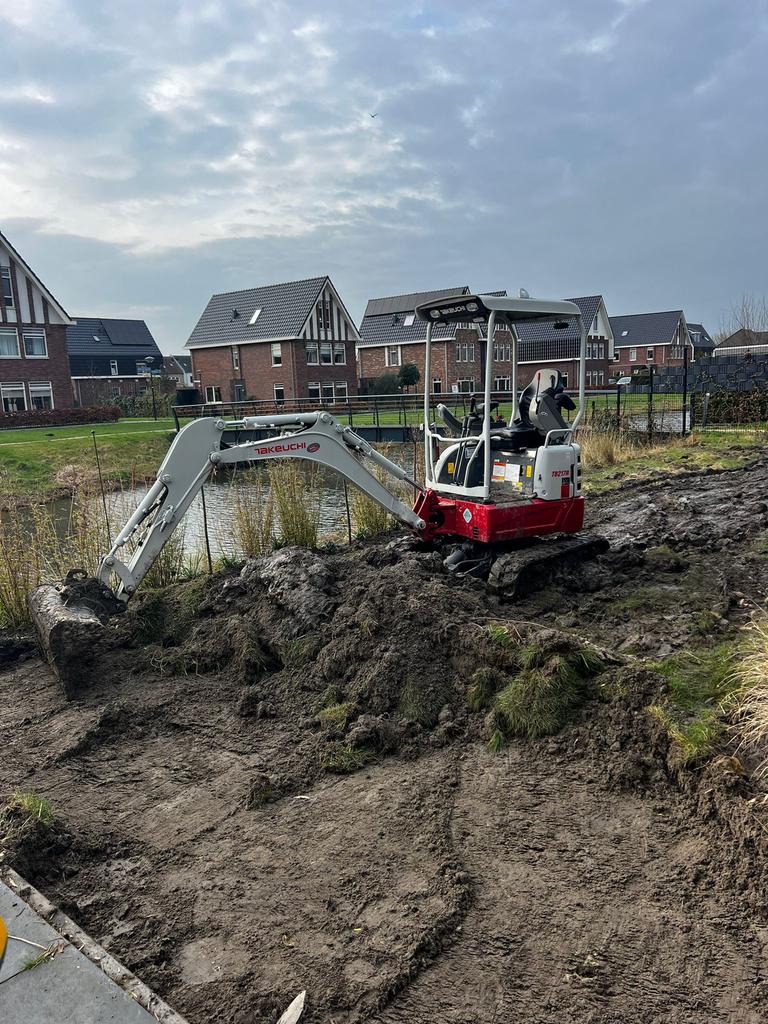 Minikraan machinist grondwerk en straatwerk