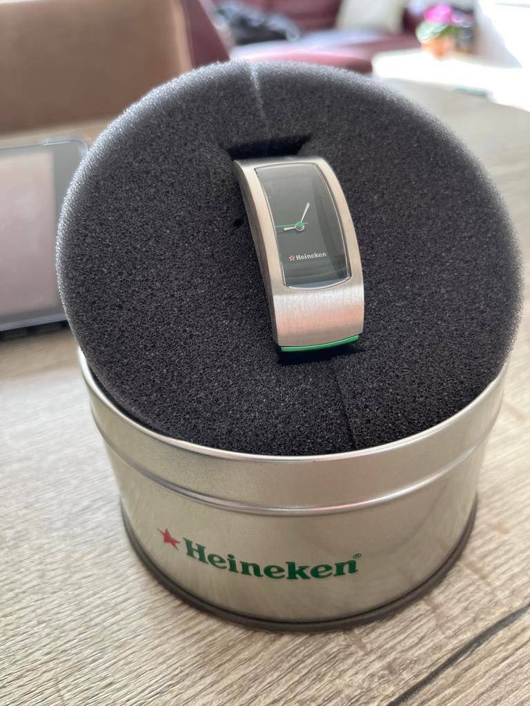 Heineken Polshorloge - Limited Edition, Overige merken, Leer, Staal, Polshorloge