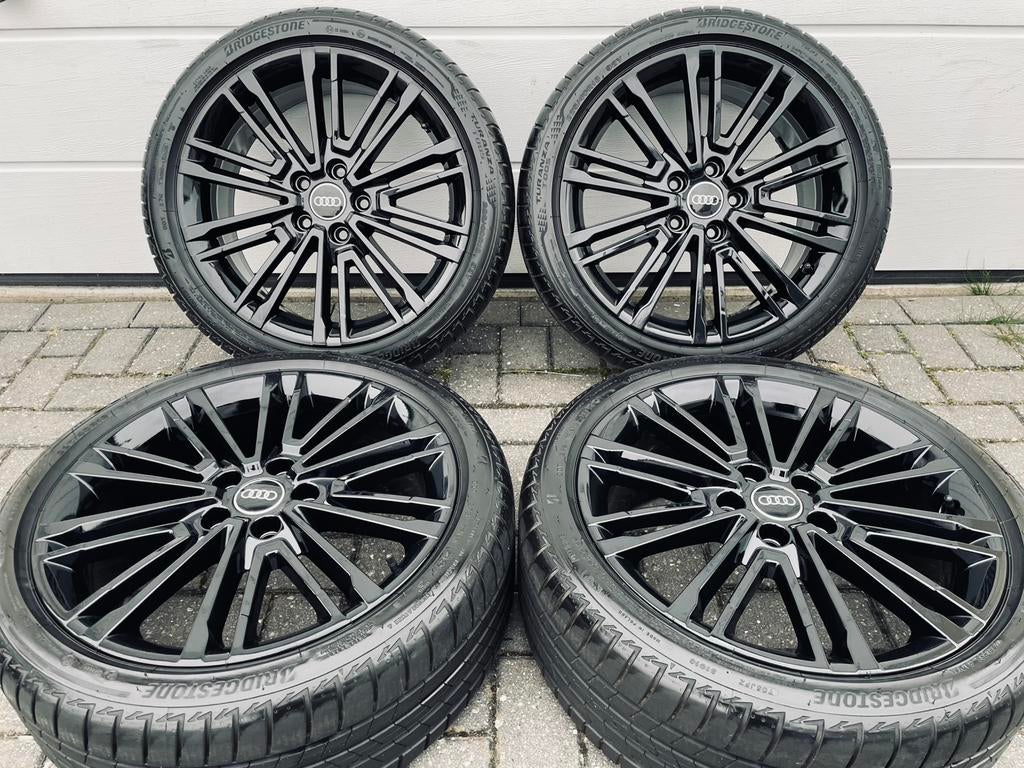 18 Inch Zwarte Originele Audi A3 S3 Velgen 225/40/18 5x112, 18 inch, Banden en Velgen, Ophalen of Verzenden, Zomerbanden