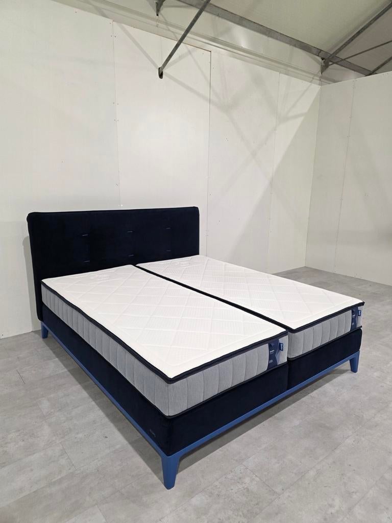 Showroom Auping Criade Boxspring 180x200 + Evolve Matrassen, Tweepersoons, Ophalen of Verzenden, Zo goed als nieuw, 180 cm