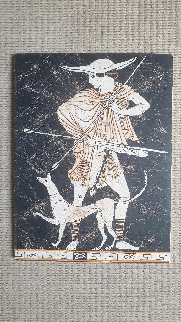 Griekse mythologische afbeelding op gips, Antiek en Kunst, Ophalen of Verzenden