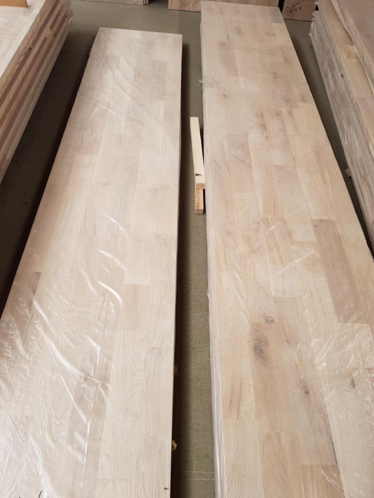 Eiken werkbladen, aanrecht bladen 240x64x4 cm, eiken keuken, Ophalen, Eikenhuis@gmail.com, Nieuw, 6037RR