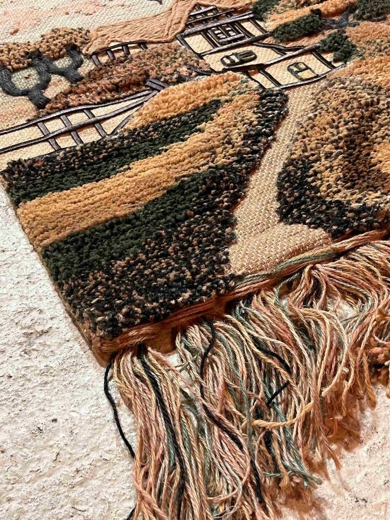 Wandkleed handgemaakt in aardetinten boerderij 66/57, Gebruikt, Etten-Leur, DJT@dejuistetoon.eu, Ophalen of Verzenden