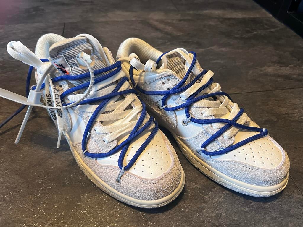 Nike Dunk Low Off-White Lot 32, Ophalen of Verzenden, Nieuw, Wit, Sneakers of Gympen
