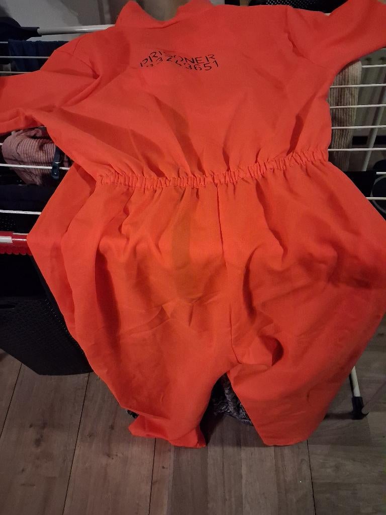 Carnaval Prinsoners pak oranje, Ophalen, Zo goed als nieuw, 170 of groter, Jongen of Meisje