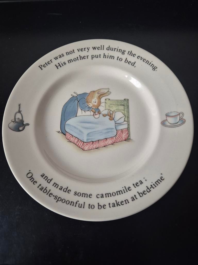 Peter Rabbit wedgewood, Ophalen of Verzenden, Zo goed als nieuw, Bord(en), Wedgwood