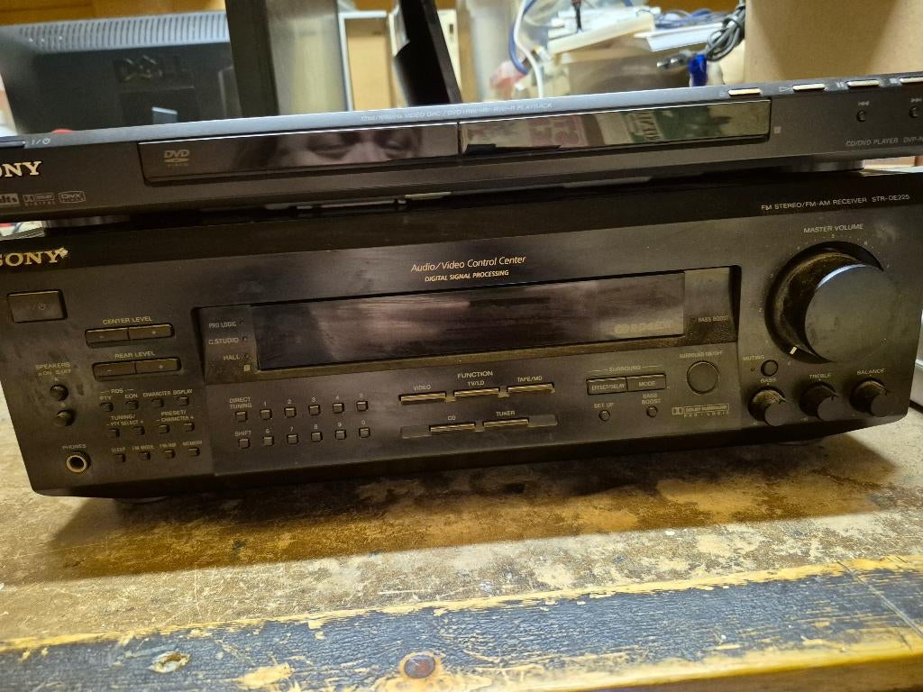 sony reciever met dvd speler  en  minidisc speler, Ophalen, Gebruikt, 60 tot 120 watt, Sony