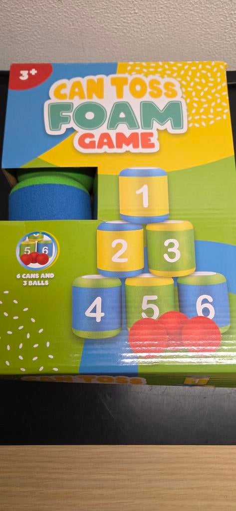 Foam Blikgooispel - Kermis Spel voor Binnen & Buiten, Ophalen of Verzenden, Nieuw, Jongen of Meisje