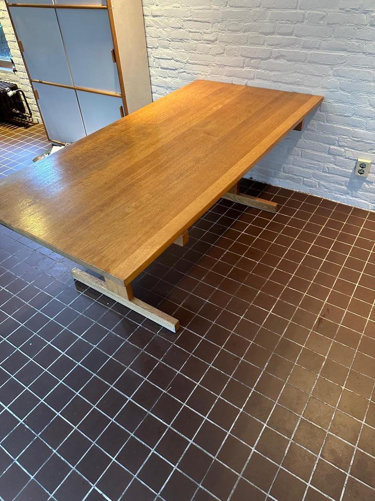 Houten Eettafel andrea s tuck forniture made in denmark, Huis en Inrichting, Tafels | Eettafels, Gebruikt, 100 tot 150 cm, Eikenhout