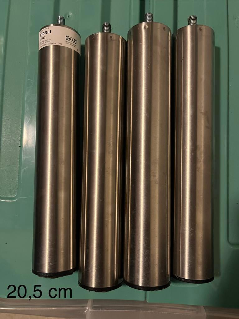 IKEA BJORLI poten - Set van 4, Ophalen, Tafelpoot, Rond, Minder dan 50 cm