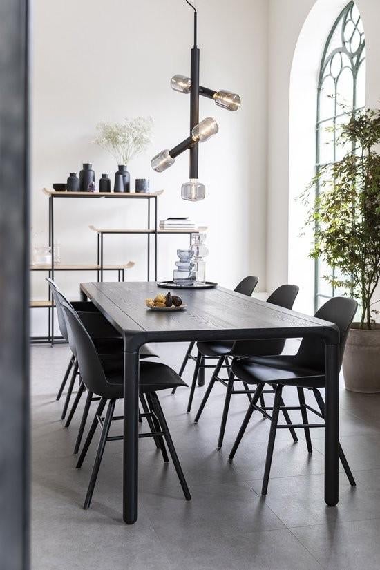 Zuiver Storm tafel 220x90 cm. massief essenhout, Huis en Inrichting, Tafels | Eettafels, Eikenhout, 200 cm of meer, Zo goed als nieuw
