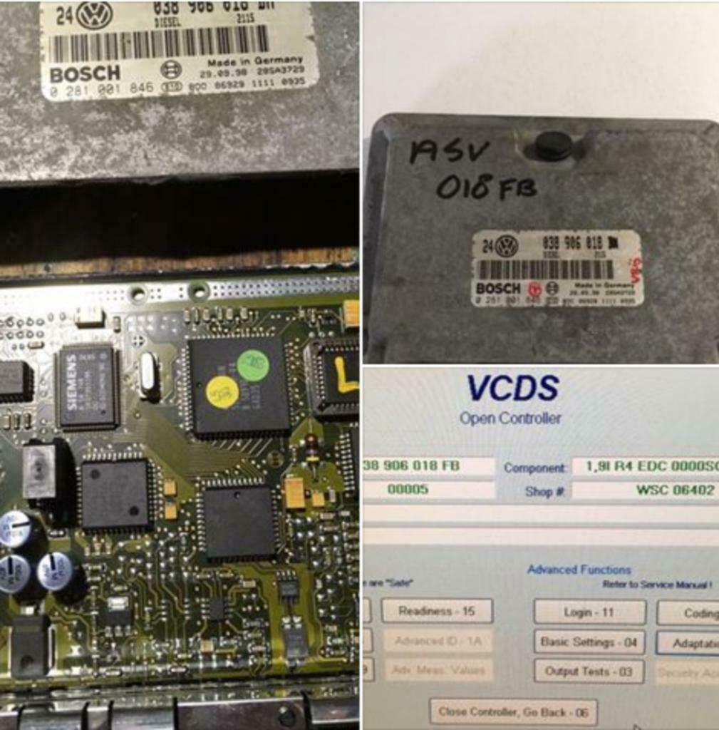 Gechipte Ibiza 1.9 TDI ASV ecu 145PK 300NM 038 906 018 FB, Ophalen of Verzenden, Gebruikt