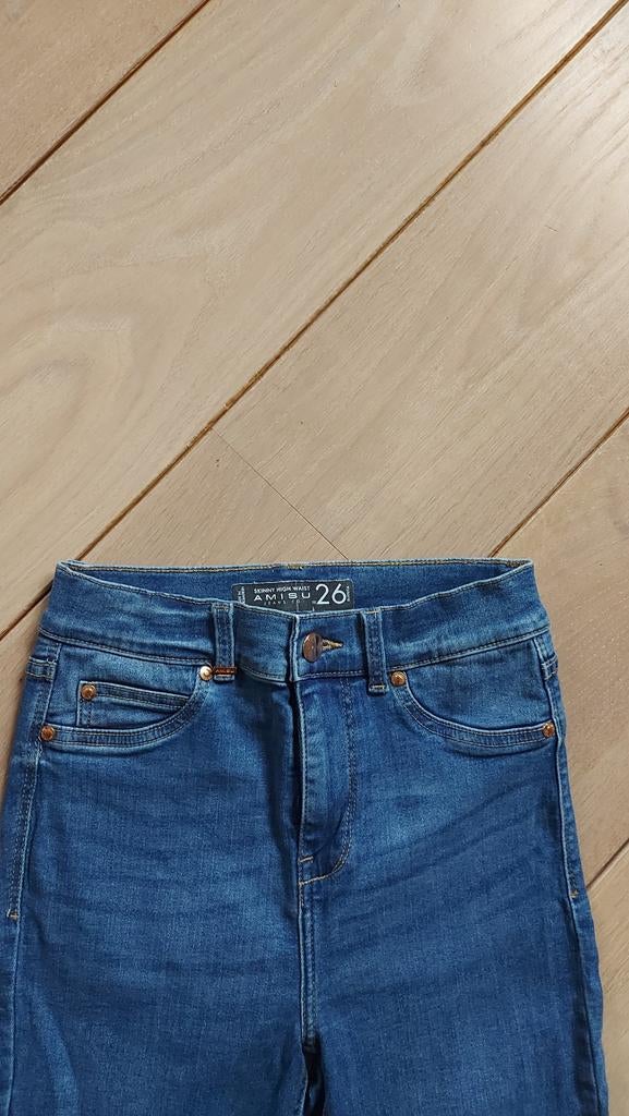 Als nw SKINNY HIGH WAIST AMISU dames stretch jeans mt 26, Blauw, Ophalen of Verzenden, Zo goed als nieuw, W27 (confectie 34) of kleiner