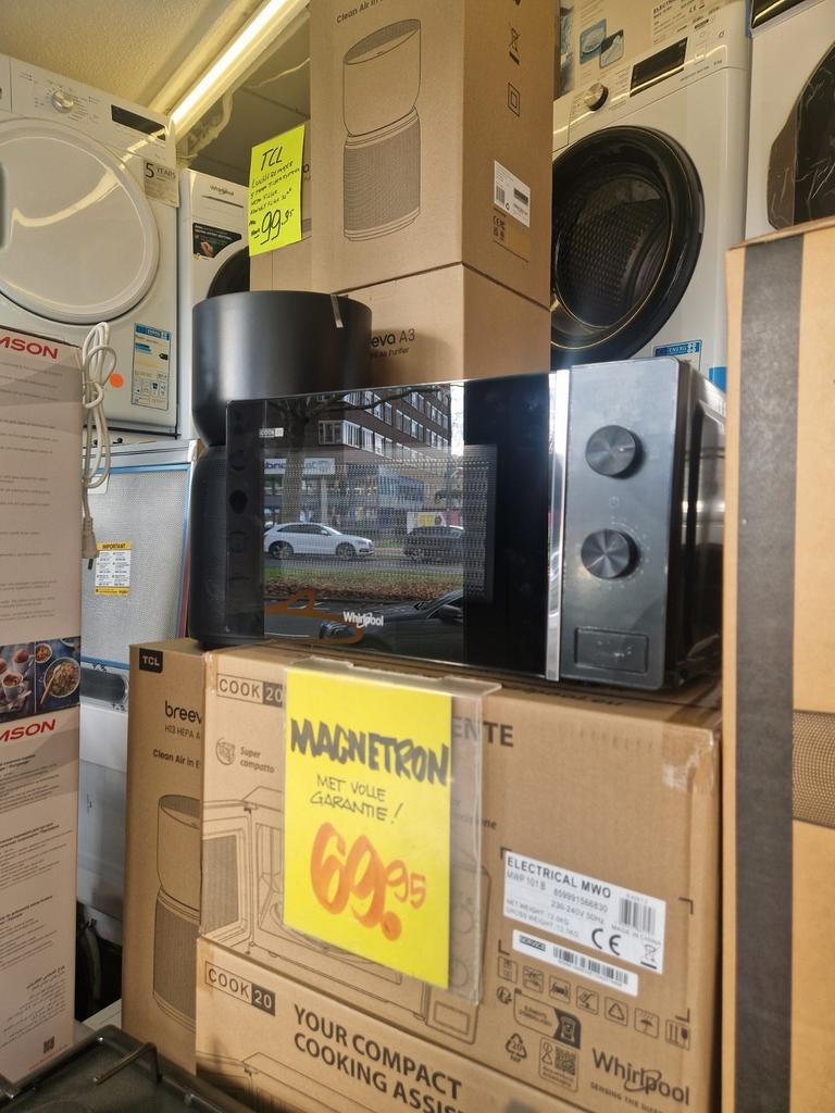 Whirlpool MWP101B Magnetron - 20 Liter - Nieuw in doos, Minder dan 45 cm, Nieuw, Ophalen of Verzenden, Magnetron