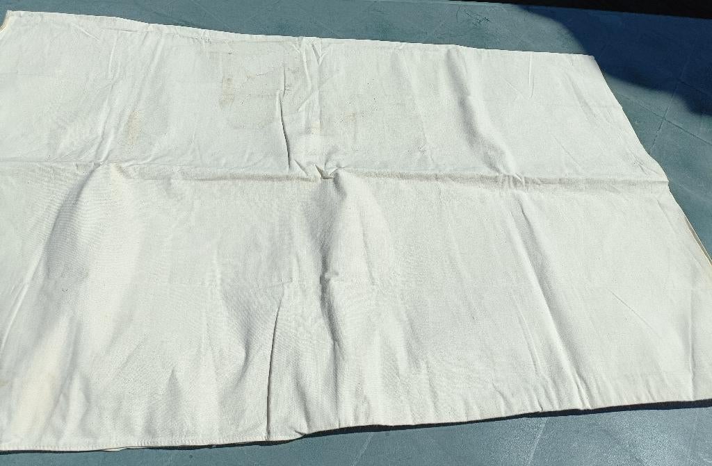Lap vintage ongebleekte pitjes katoen 5.00 x 1.90 (KLS17), Overige kleuren, 120 cm of meer, Ophalen of Verzenden, Katoen