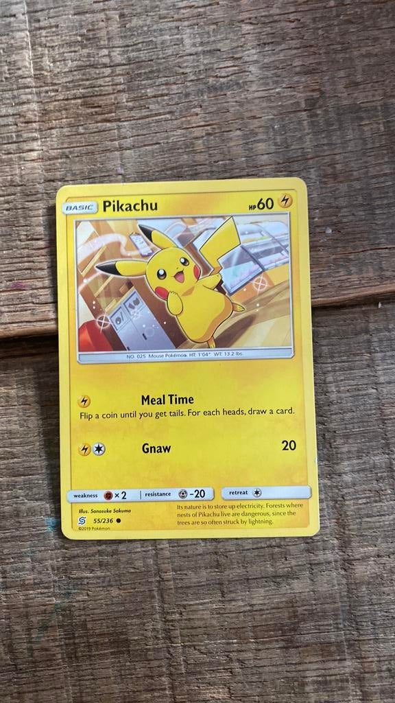 Basic pikachu alleen vandaag 15,00, Ophalen of Verzenden, Zo goed als nieuw, Losse kaart