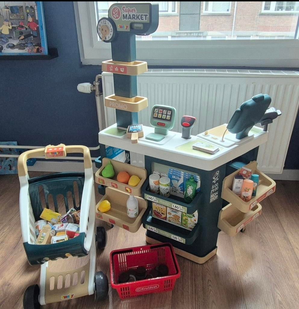 Smoby speel supermarkt, Kinderen en Baby's, Speelgoed | Speelkeukens, Kunststof, Ophalen