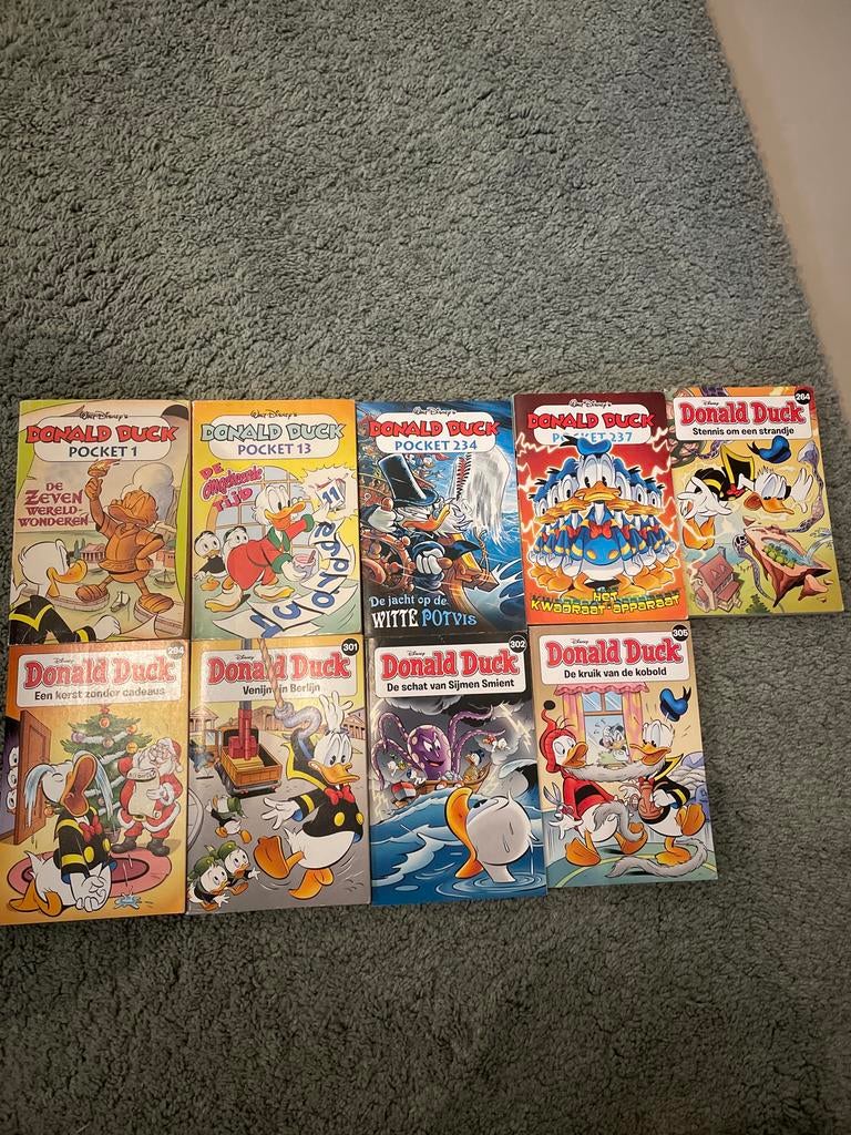 Donald duck pockets oud en nieuw, Meerdere stripboeken, Ophalen of Verzenden, Gelezen