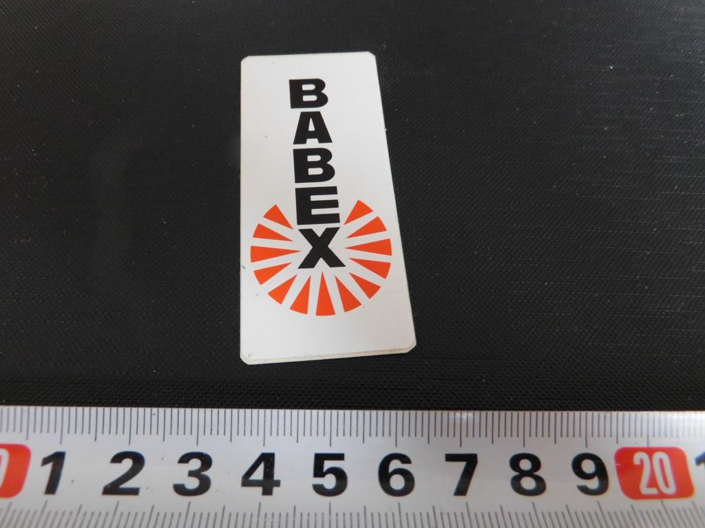 sticker logo BABEX, Ophalen, Zo goed als nieuw