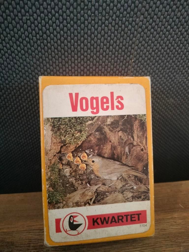 Vintage Raaf kwartet vogels., Verzamelen, Speelkaarten, Jokers en Kwartetten, Ophalen of Verzenden, Gebruikt, Kwartet(ten)