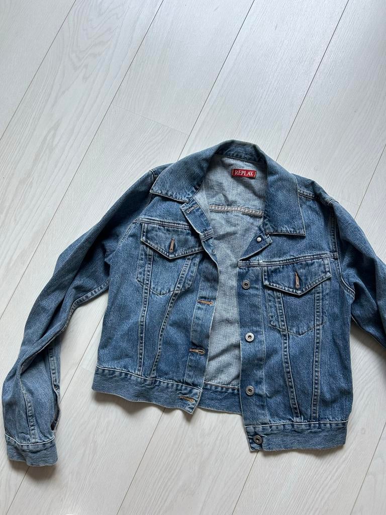 Replay Spijkerjasje - Maat XL - Lengte 50cm, Blauw, Maat 46/48 (XL) of groter, Ophalen of Verzenden, Jasje