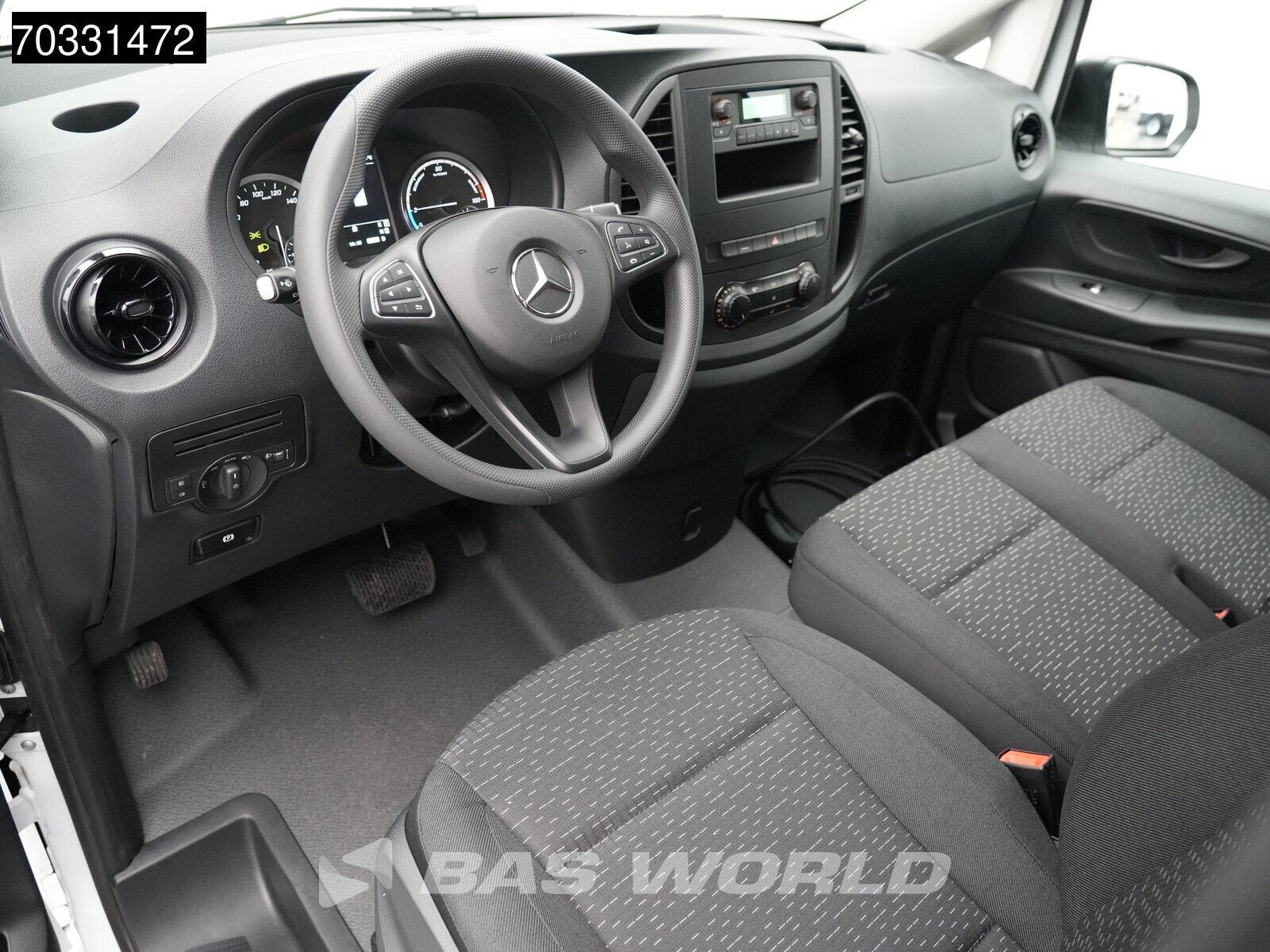 Mercedes eVito 112 Elektrisch 66kWh 286km WLTP L2H1 Airco Cr, Auto's, Automaat, Stof, Euro 6, 116 pk