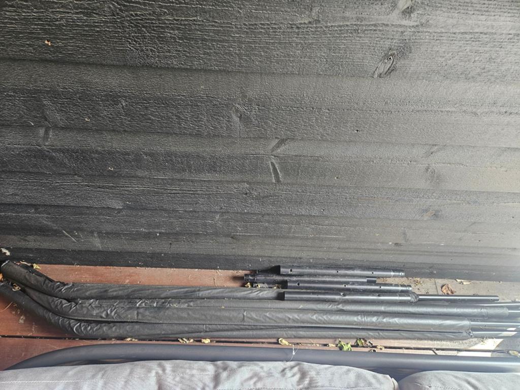 Net en trap voor de Trampoline Salta 214 cm, Ophalen, Gebruikt