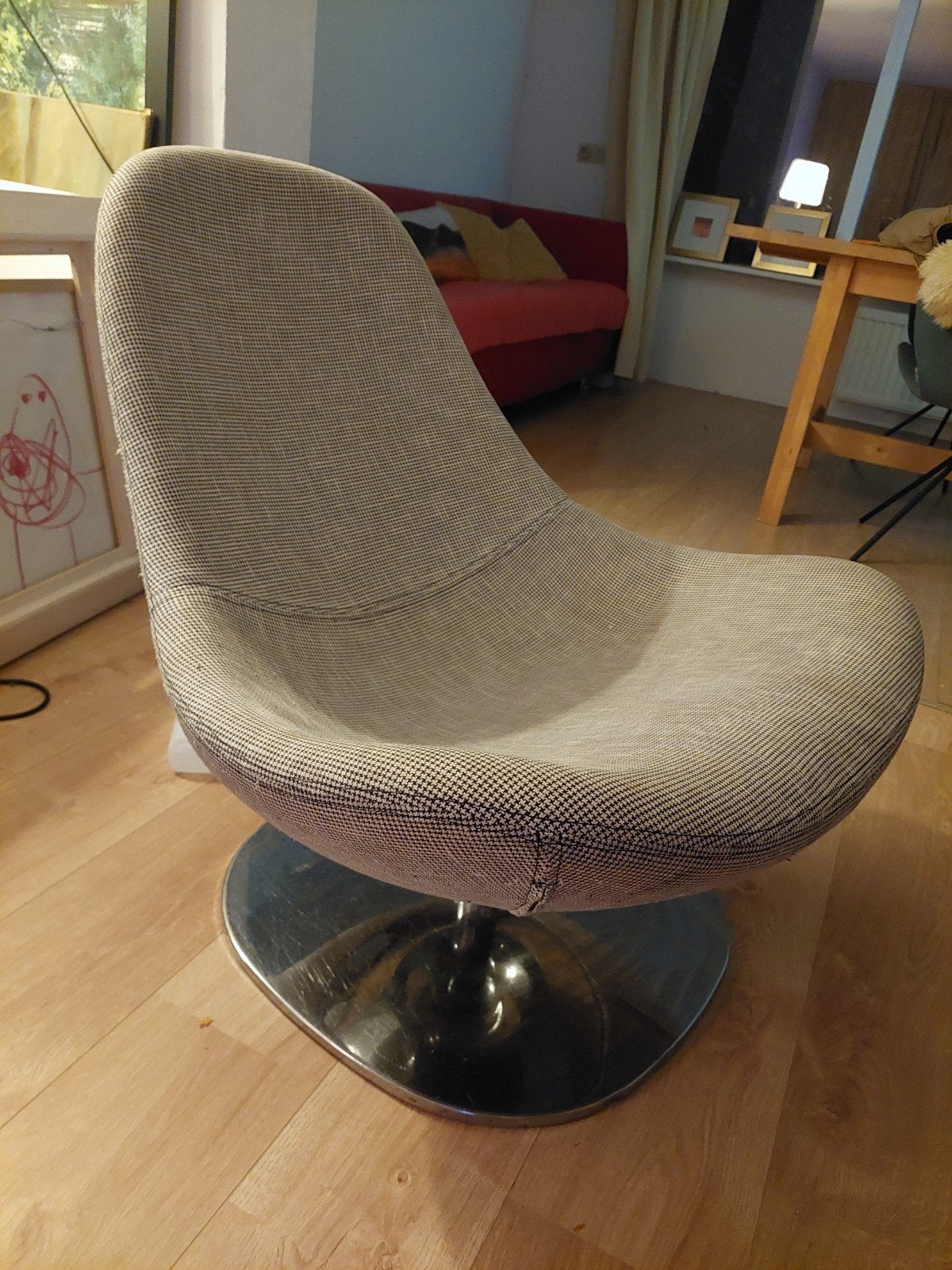 Ikea vintage Tirup draaistoel feauteuil, Huis en Inrichting, Ophalen, Gebruikt, 75 tot 100 cm, 50 tot 75 cm