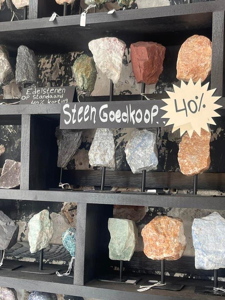 Diverse edelstenen op standaard - sale, Ophalen of Verzenden