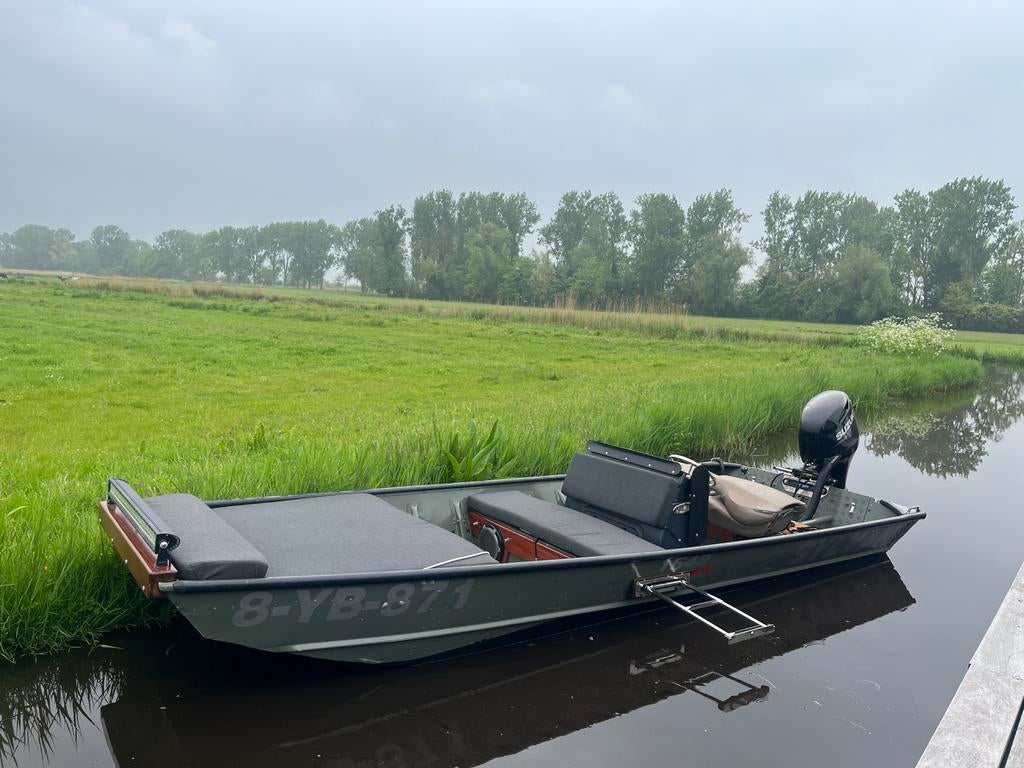 Custom Sylvan 1648 LX roofvisboot Suzuki 60pk  incl. trailer, Ophalen, Aluminium, Zo goed als nieuw, 3 tot 6 meter
