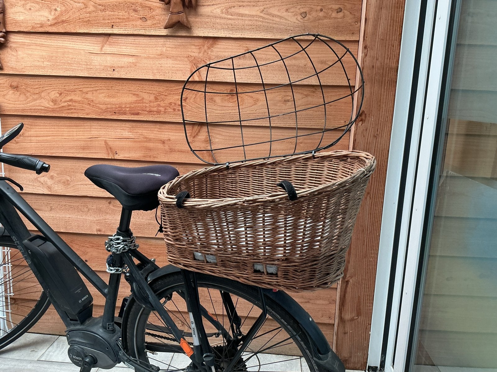 Hondenfietsmand voor achterop de fiets, Fietsen en Brommers, Fietsaccessoires | Aanhangers en Karren, Gebruikt, Overige typen