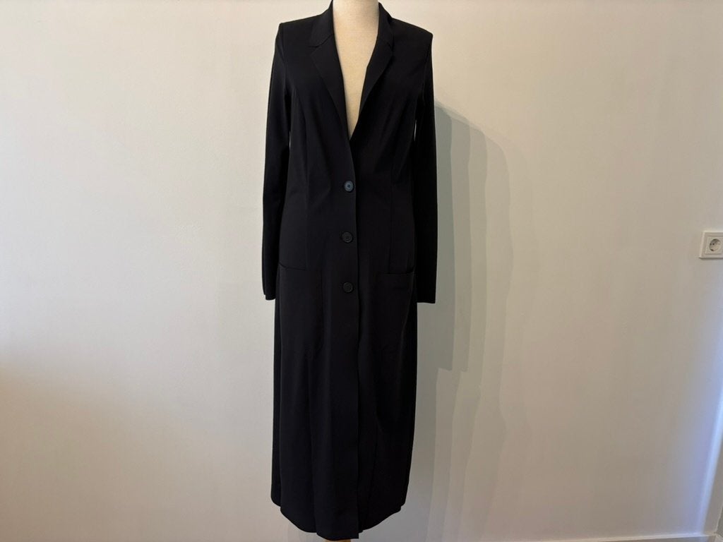 Japan TKY Travelstof Lange Blazer – mt S – Nieuwstaat, Verzenden, Zwart, Japan TKY, Nieuw