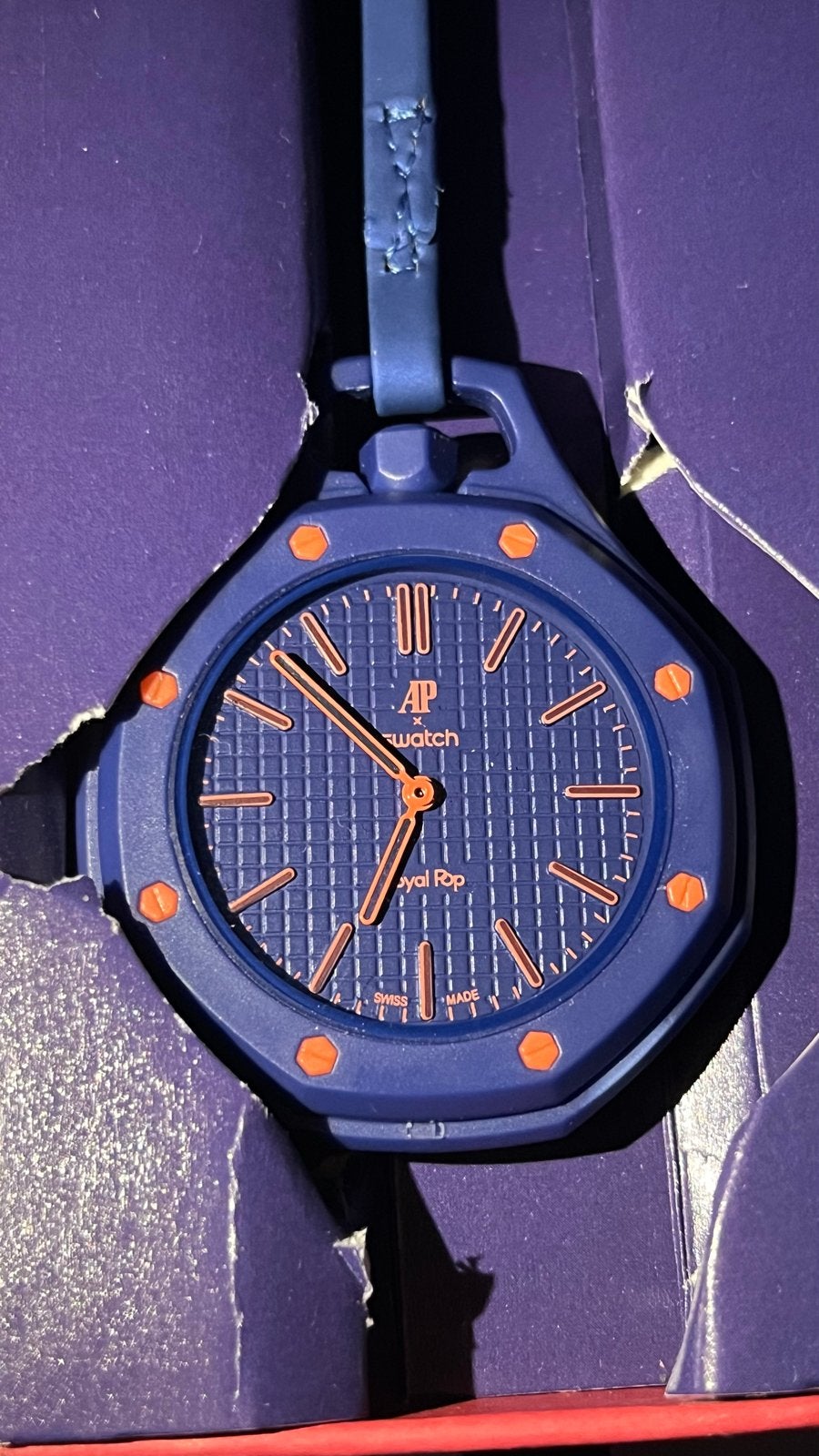 Audemars Piguet x Swatch Royal Pop, Overige merken, Nieuw, Ophalen of Verzenden, Kunststof