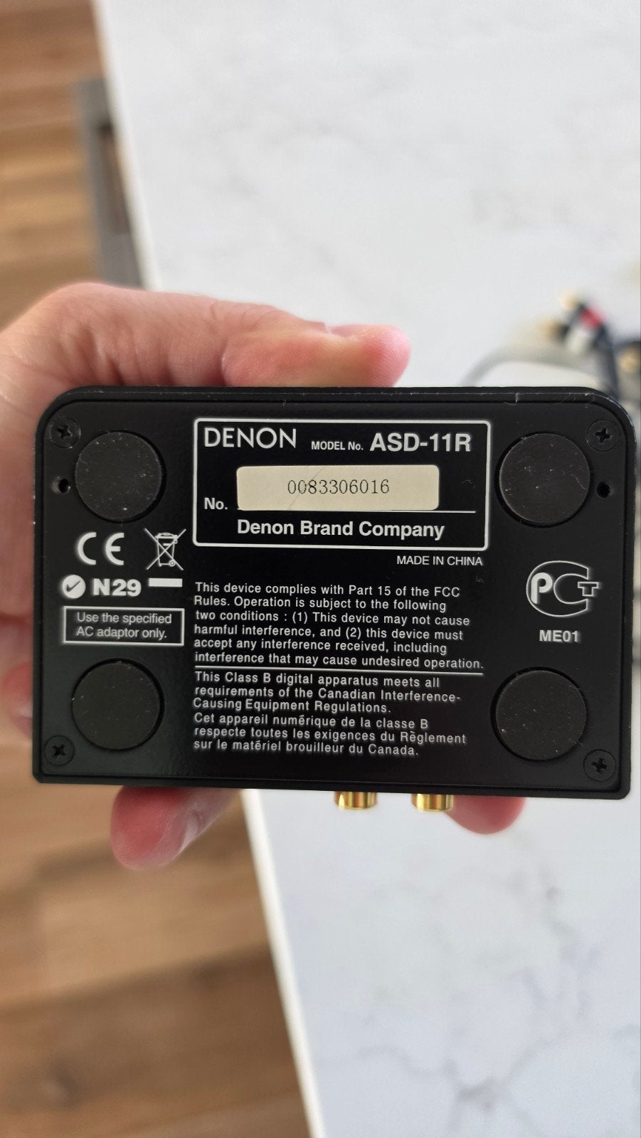 Denon ASD-11R iPod Dock met Voeding en Kabels, Ophalen of Verzenden