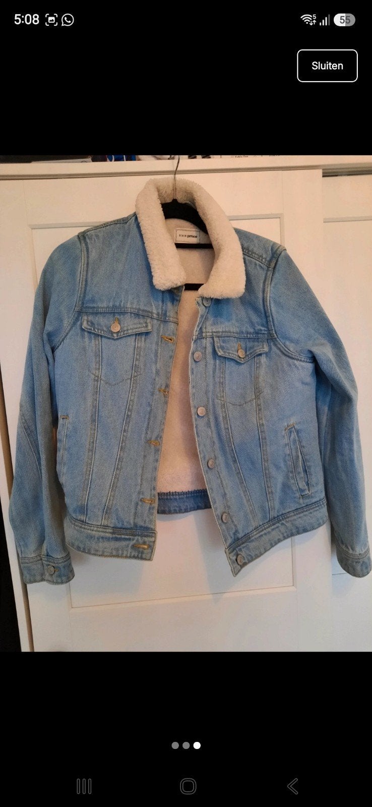Denim jacket, Ophalen of Verzenden, Zo goed als nieuw, Maat 36 (S), Blauw