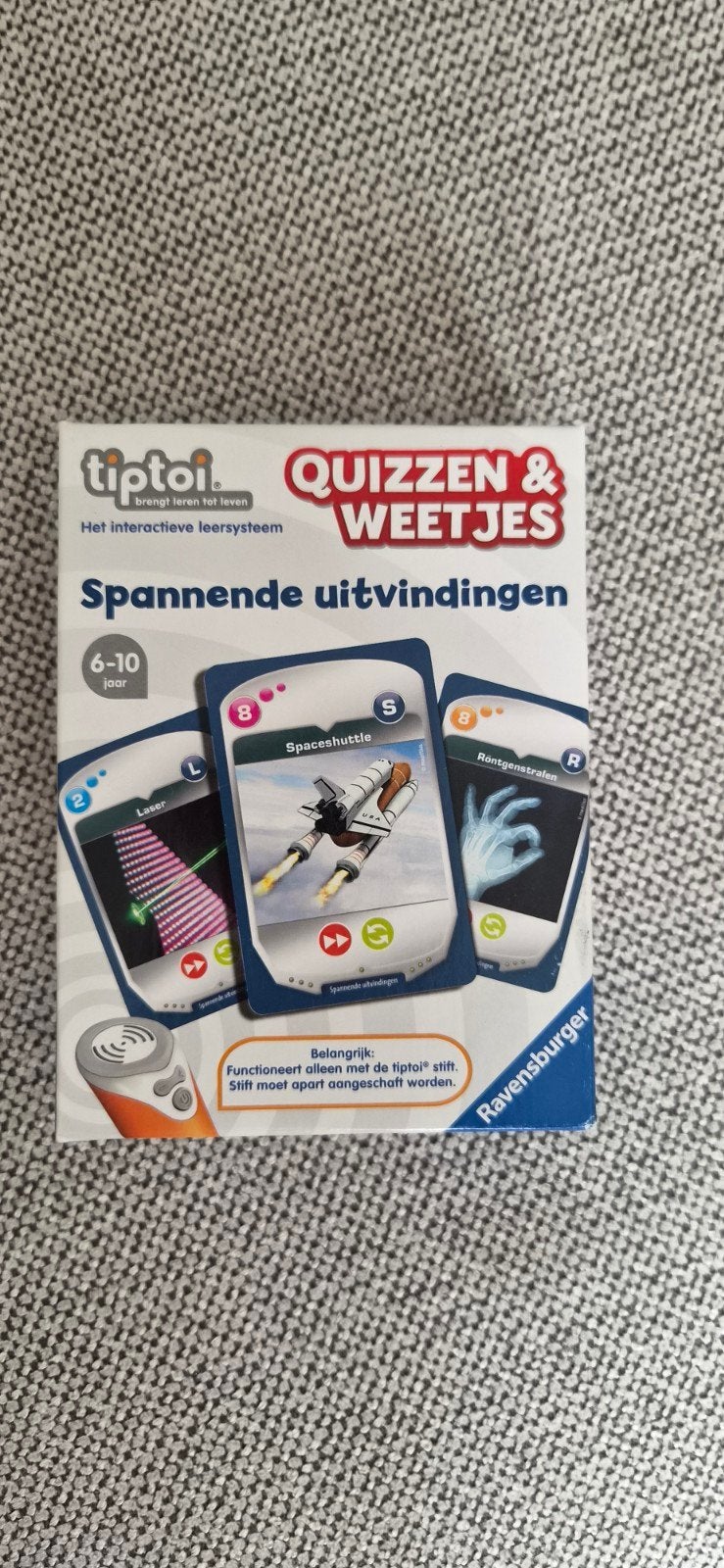 Tiptoi quizzen & weetjes spannende uitvindingen, Ophalen of Verzenden, Zo goed als nieuw, Kwartet(ten)