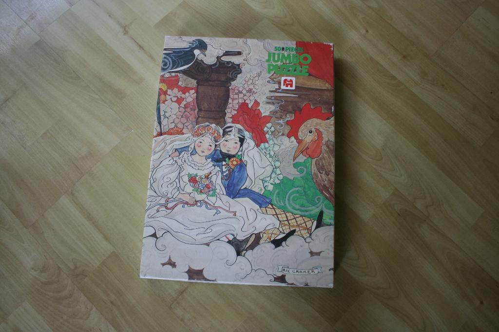 Vintage puzzel Rie Cramer - jumbo - 50 st., Ophalen of Verzenden, Minder dan 500 stukjes, Gebruikt