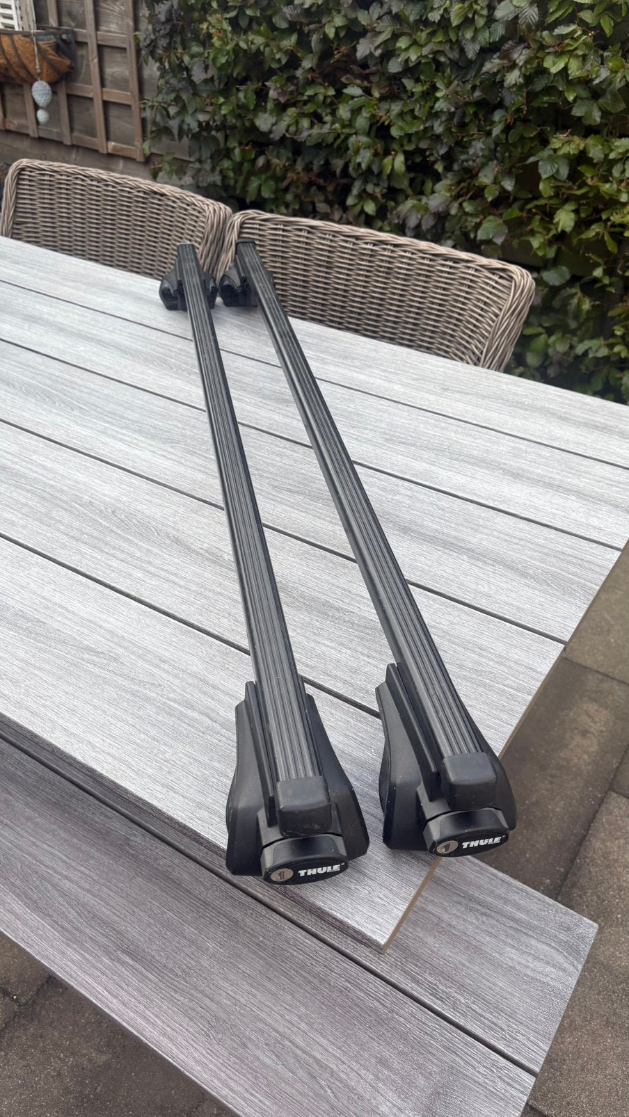 Thule dakdragers universeel met sleutel, Auto diversen, Dakdragers, Ophalen, Gebruikt