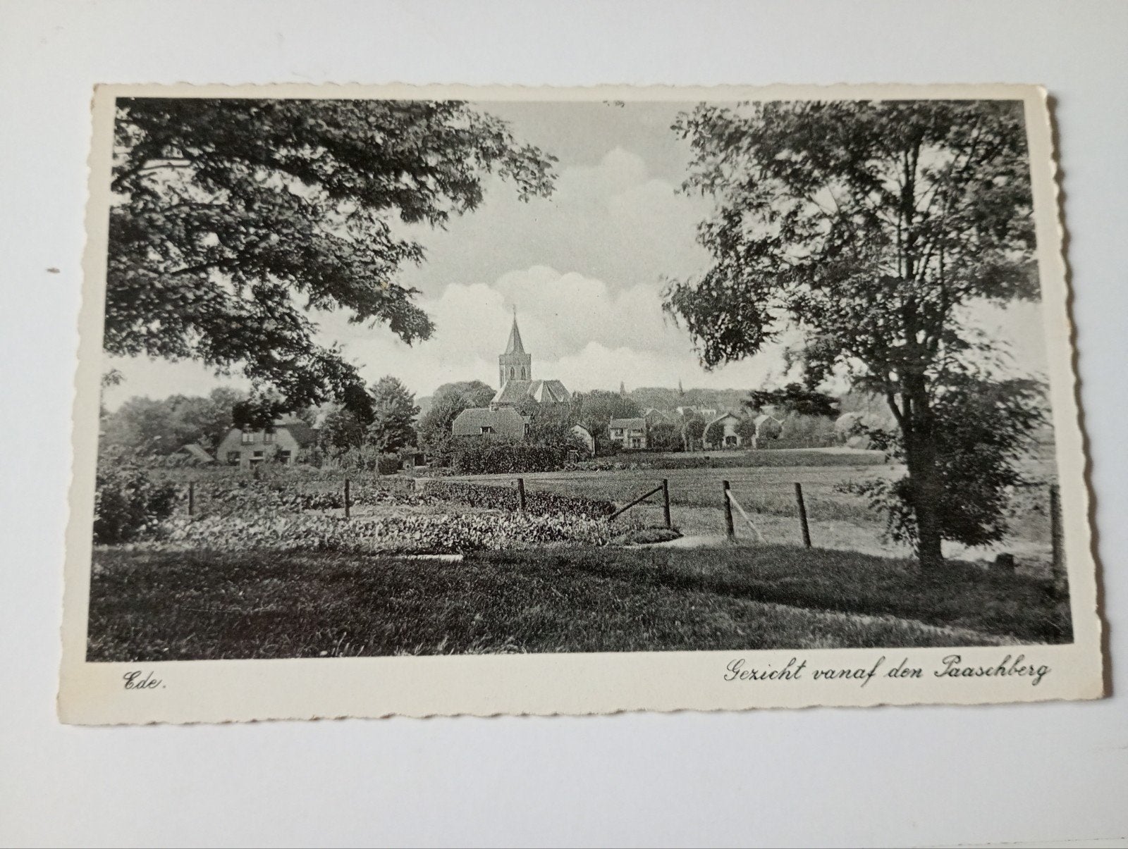 Ede 1938, Verzamelen, Ansichtkaarten | Nederland, Ophalen of Verzenden, 1920 tot 1940, Gelopen, Gelderland