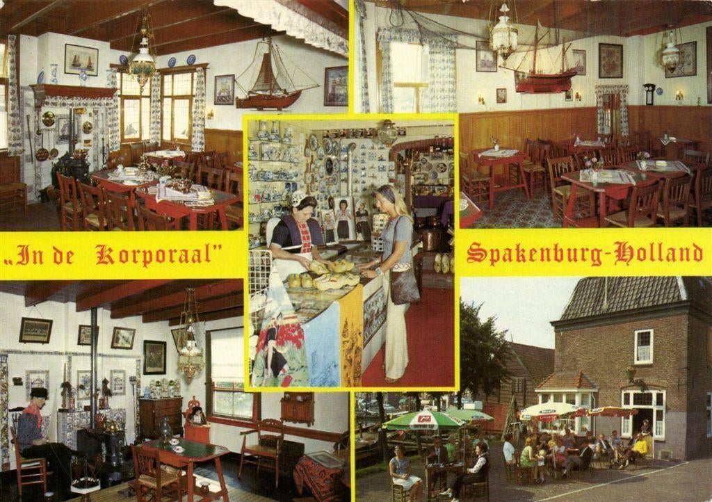 In de Korporaal, Spakenburg - 5 afb - 1976? gelopen, Verzamelen, Ophalen of Verzenden, Voor 1920, Gelopen, Noord-Brabant