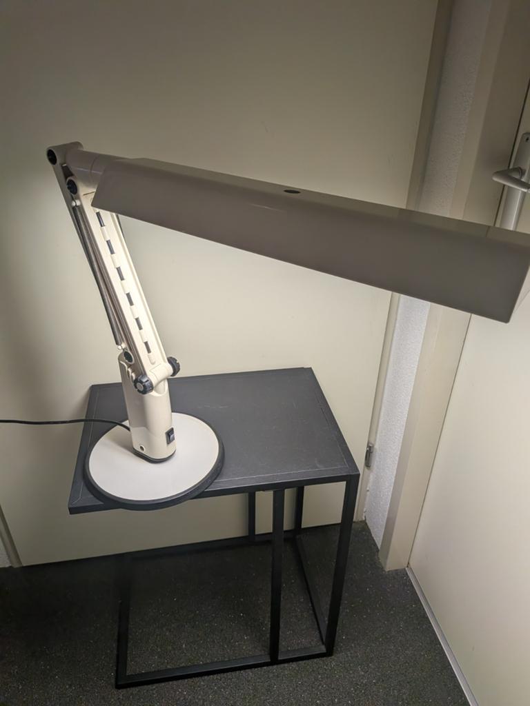 Bureaulamp Design lucifer lamp, Ophalen of Verzenden, Gebruikt, Retro design lucifer bureau lamp, Minder dan 50 cm