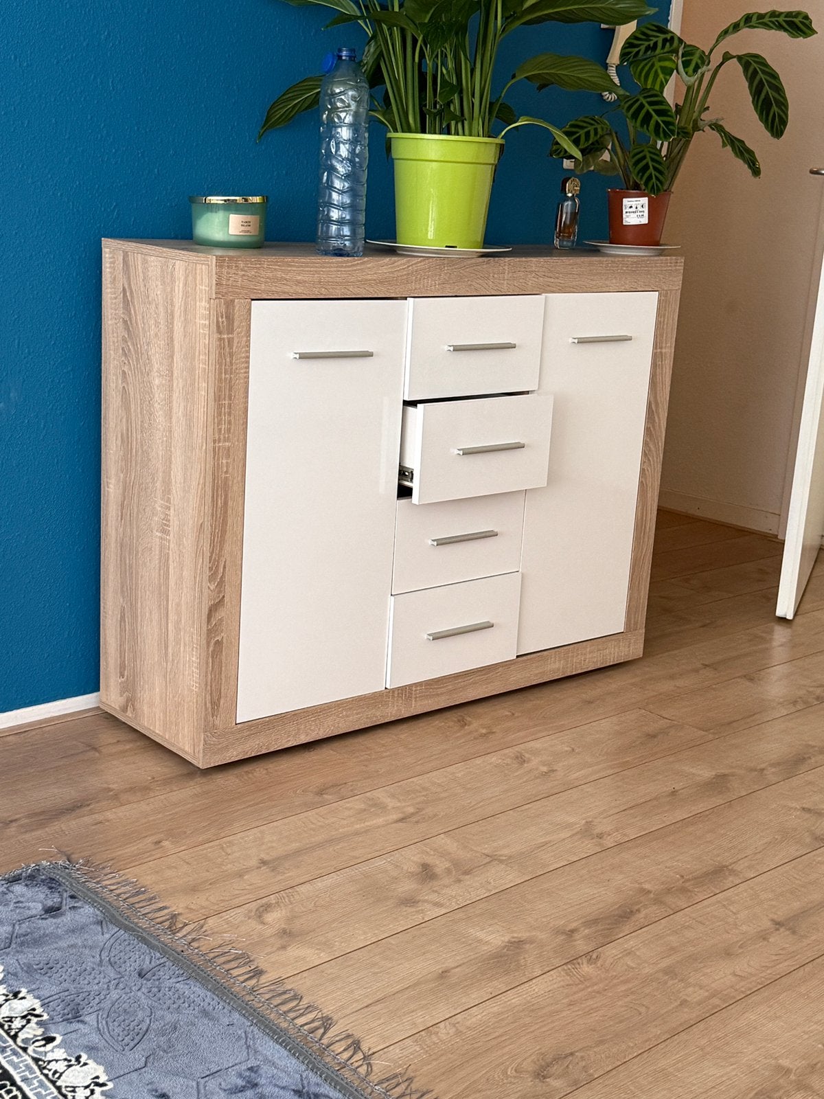 Mooie complete woonkamerset  salontafel kast & 2 stuks  €450, Ophalen, Zo goed als nieuw, 25 tot 50 cm