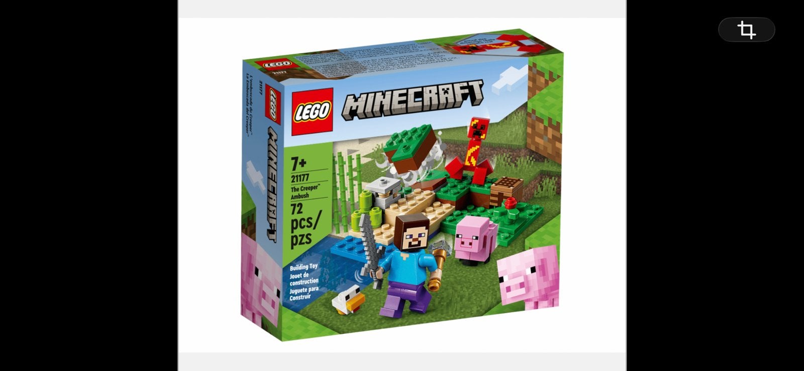 Lego Minecraft 21177 De creeper hinderlaag, Minecraft, Lego, Ophalen of Verzenden, Zo goed als nieuw