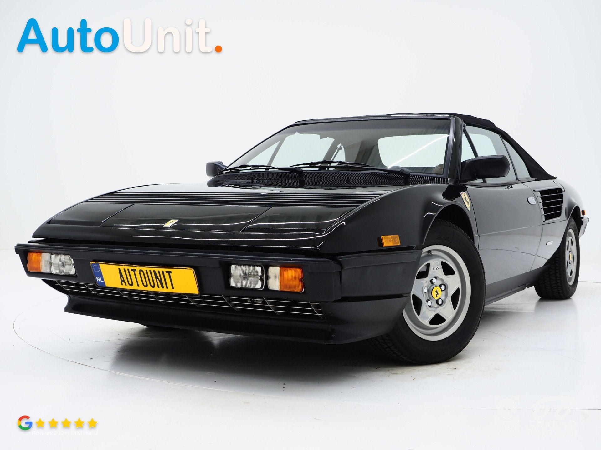 Ferrari Mondial Cabriolet 3.0 Quattrovalvole | 1984 | Leder, Auto's, Achterwielaandrijving, Cabriolet, Zwart, Leder