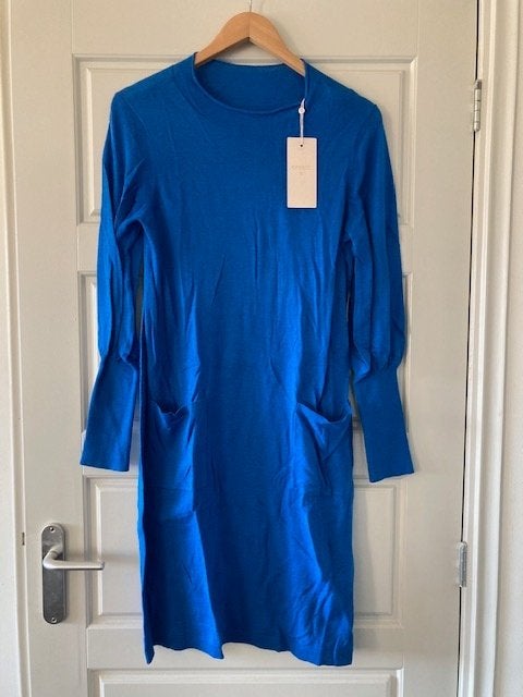 Nieuwe jurk van Cream blauw maat M, Maat 38/40 (M), Blauw, Ophalen of Verzenden, Knielengte
