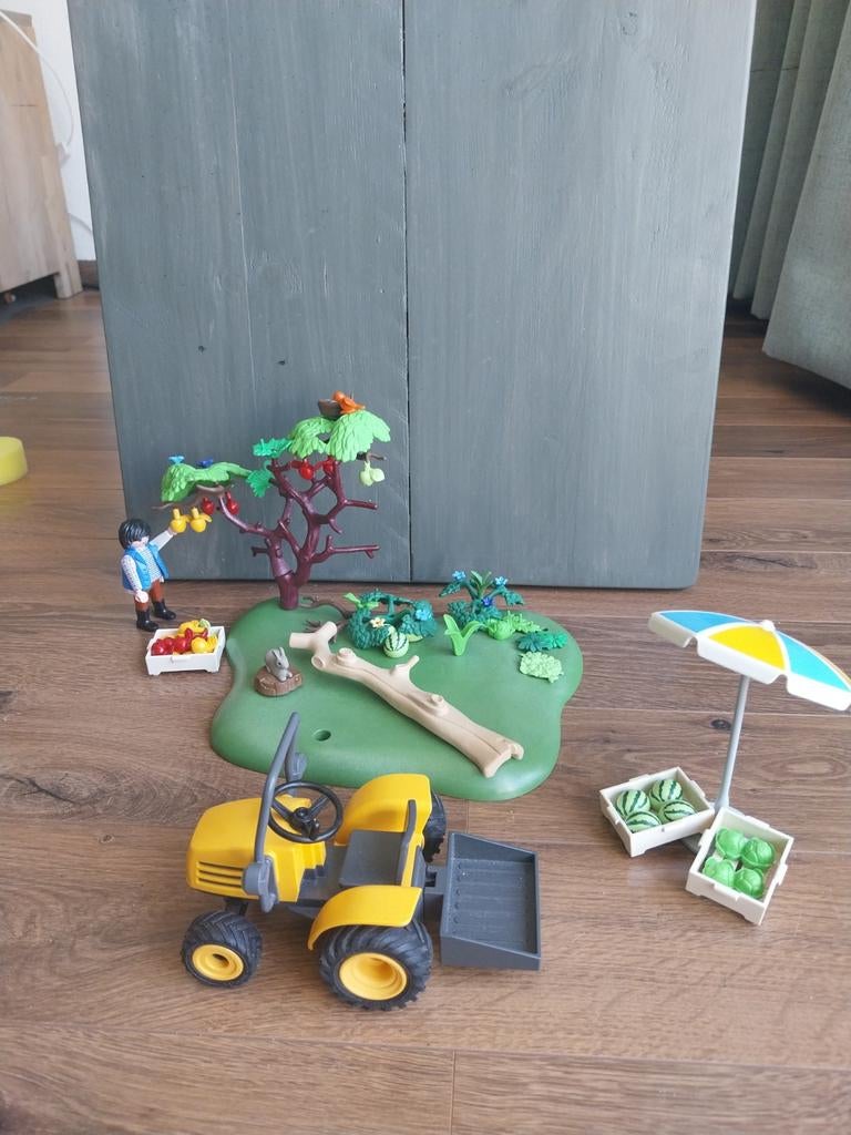 Playmobil Boomgaard met tractor en figuren - Goede conditie, Ophalen